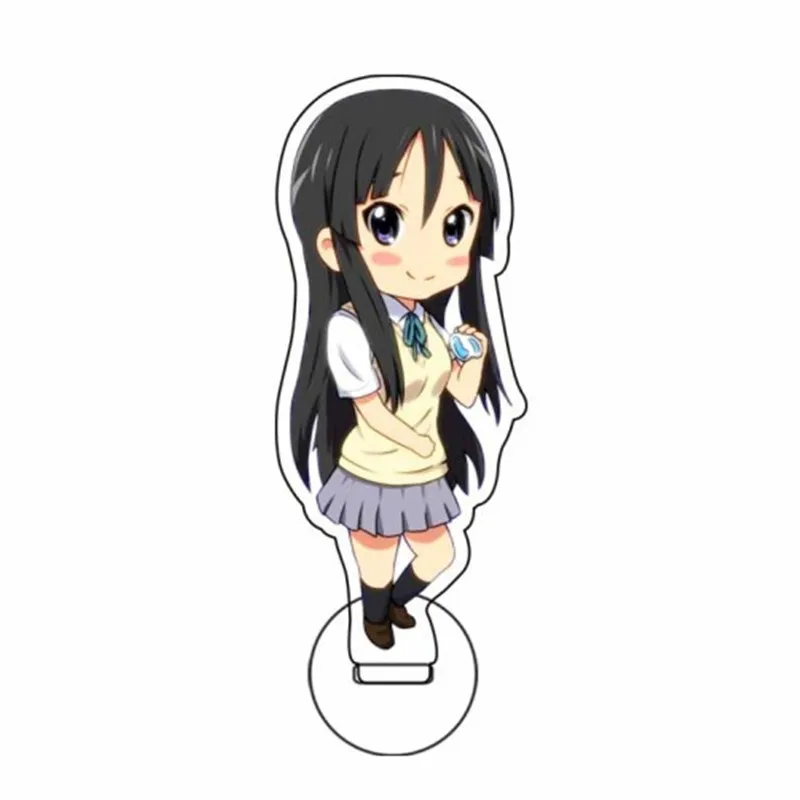 10cm Anime K-On!! Collection Acrylic Cosplay Yui Akiyama Mio Tainaka Ritsu Kawaii Collectibles Desk Decor Plate Fans Gift