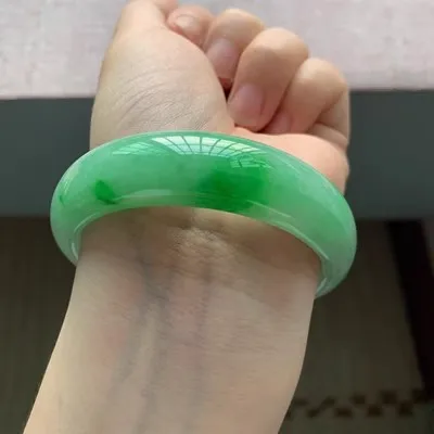 

Natural Myanmar Jade Jade 54mm-62mm bracelet Princess jewelry bracelet send mom send girlfriend gift