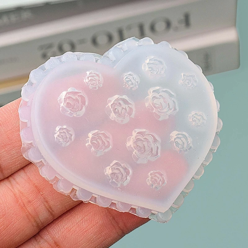 7 Pcs Small Flower 3D Acrylic Mold Retro Decorations Mold