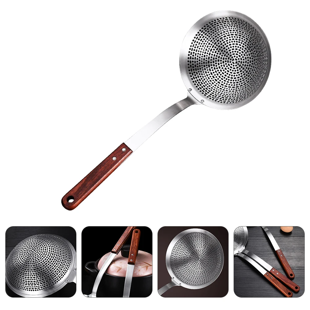 

Stainless Steel Skimmer Spoon Oil Filter Kitchen Gadget For Hot Pot Soup Strainer Colander Mesh Ladle Cookware Tool