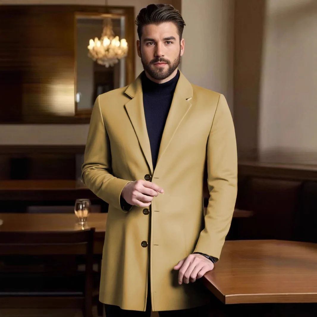 

Slim Trend Windbreaker Classic Casual Fashion Premium Medium And Long