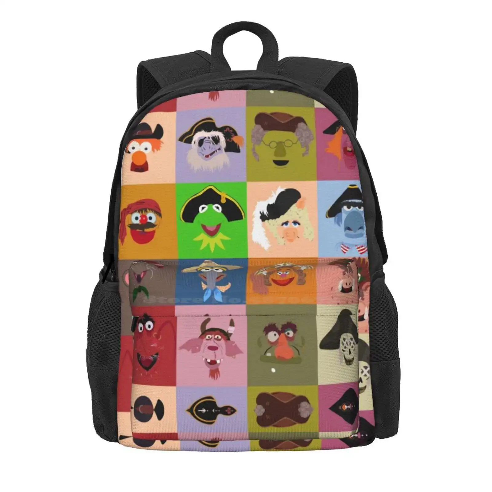 Treasure Island Pirates Hot Sale Schoolbag Backpack Fashion Bags Treasure Island Pirate Sam The Eagle Rowlf The Dog Puppy