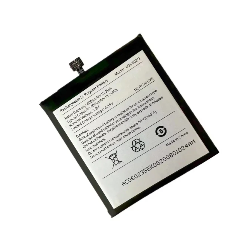 New XQ6602G 3.8V 4050mAh 15.39Wh Repalcement Mobile Phone Battery for Caterpillar CAT S62 Batteries
