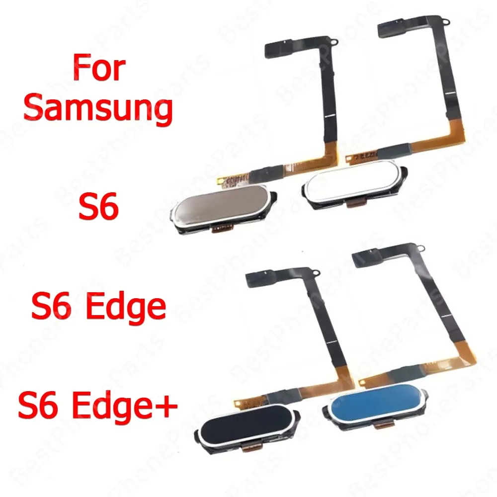 Return Key Fingerprint Sensor For Samsung Galaxy S6 Edge Plus Touch Menu Finger Print Scanner Flex Cable Replacement Spare Parts