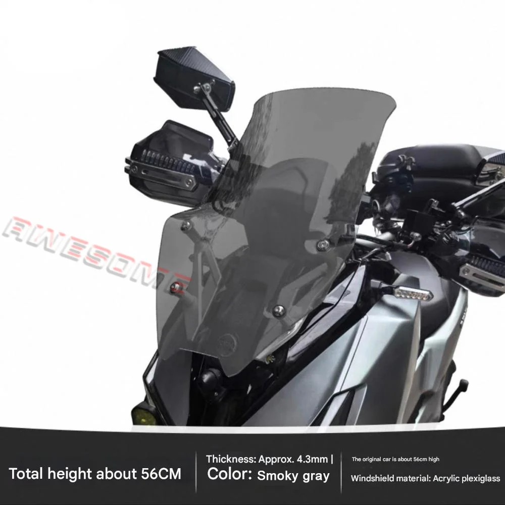 Transparent Windshield For Fit SYM ADXTG 400 Various Height Styles