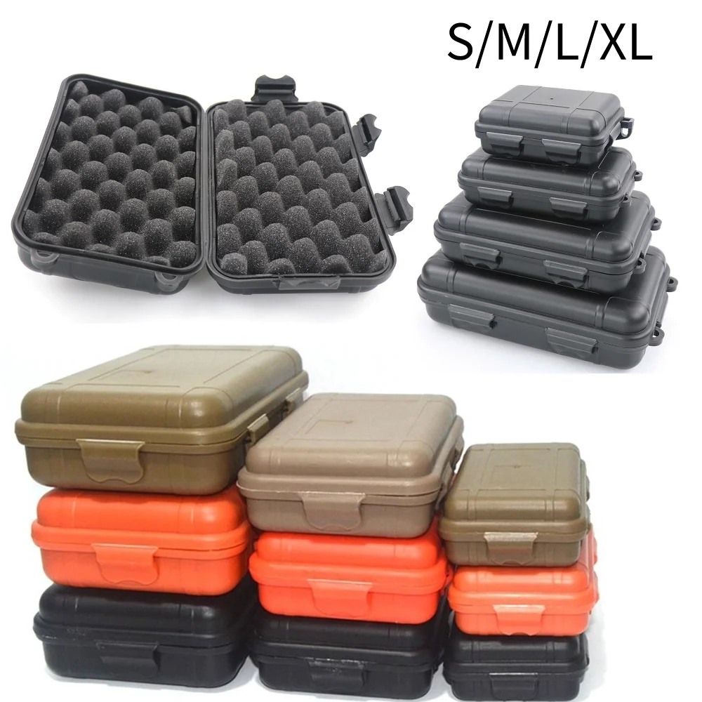 New L/S Size Outdoor Plastic Waterproof Airtight Survival Case Container Camping Outdoor Travel Storage Box