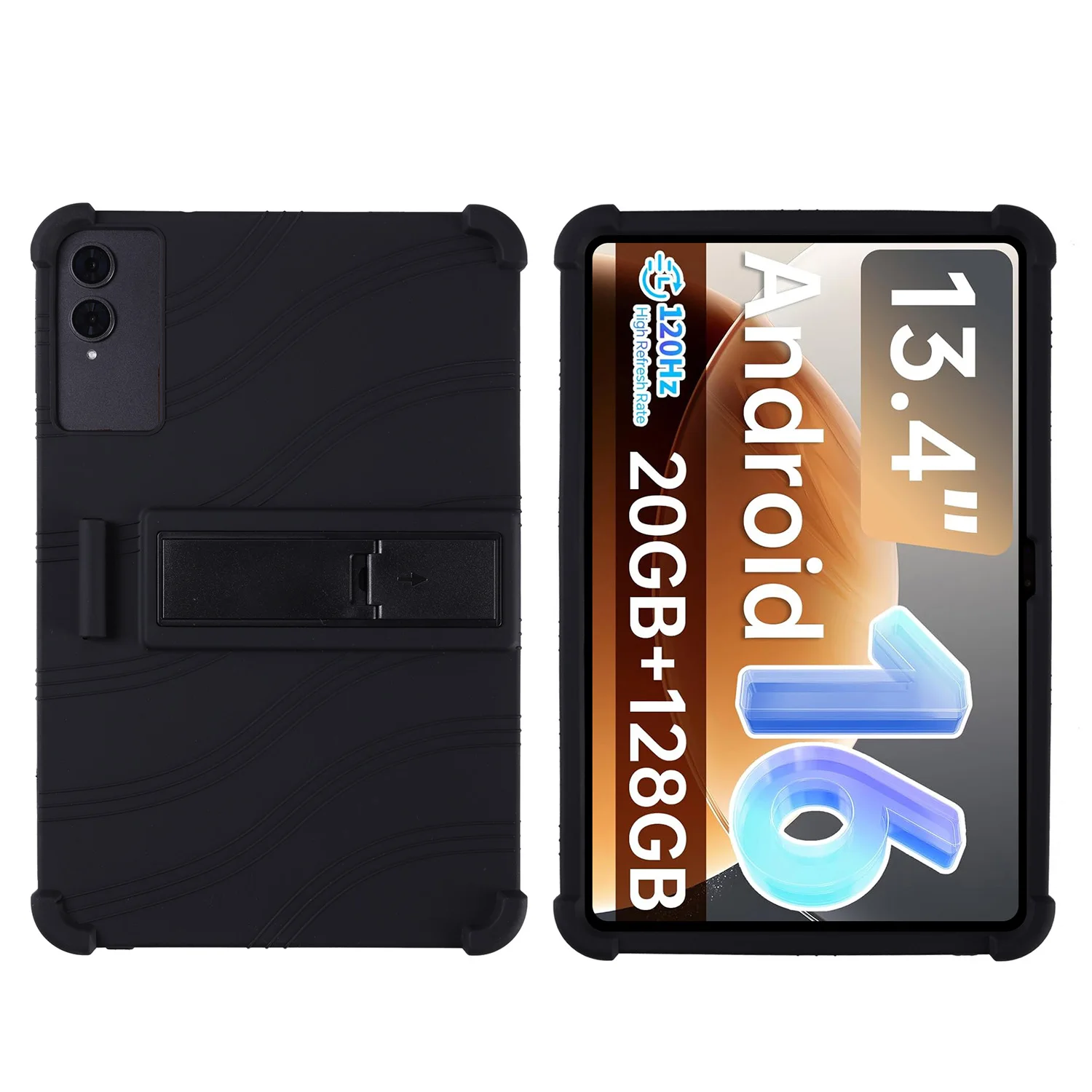 Protective Silicone Shockproof Cover with Adjustable Stand forQDDQ P90 13.4 inch Tablet Shell 6