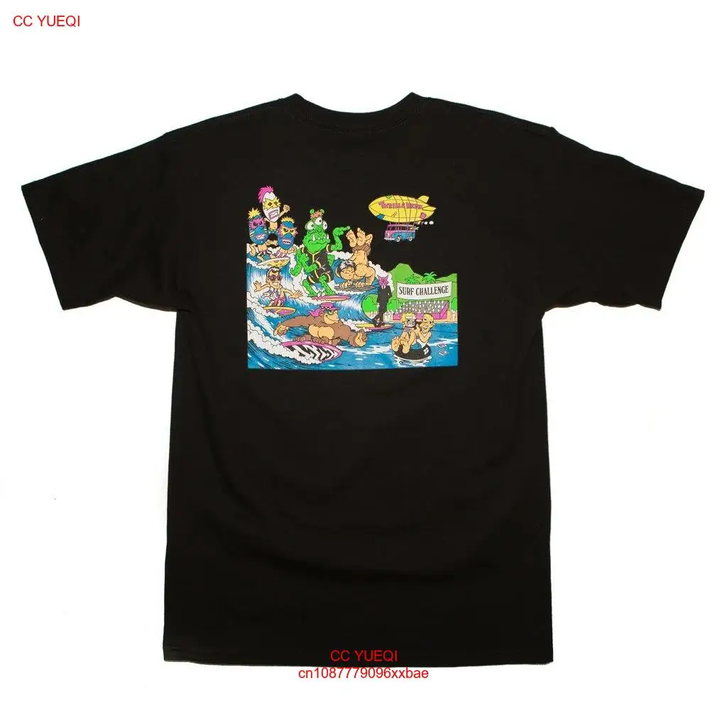 Черная Мужская футболка thrkreilla W Surf Challenge