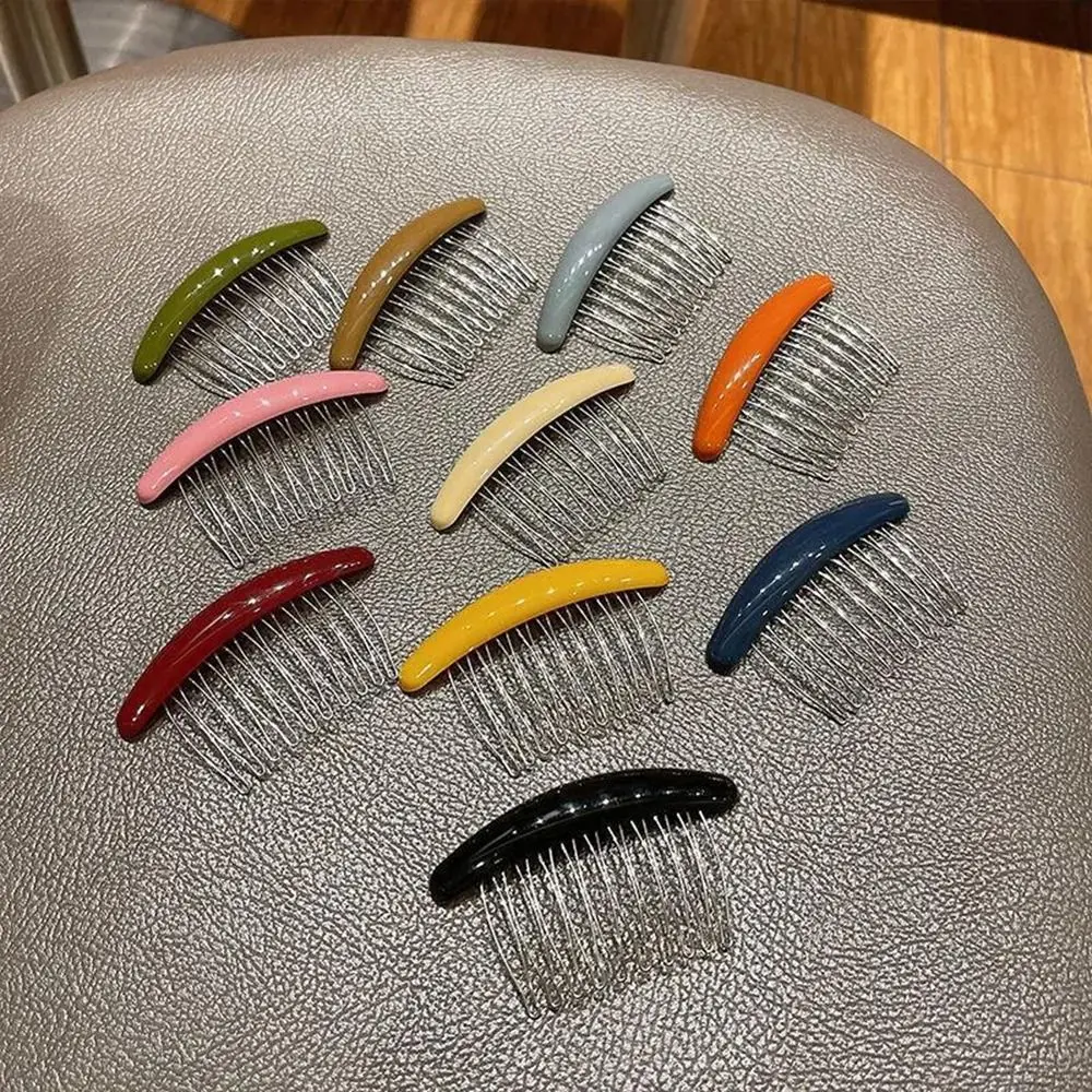 

Hair Comb Hair Comb Hairpin Side Clip Candy Color Hair Clip Hair Comb Clip Korean Style Headwear Barrettes Broken Hair Clip Girl