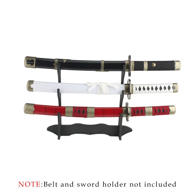 3 pz Roronoa Zoro Katana 60cm spada Cosplay armi spada di legno Enma viola modello originale