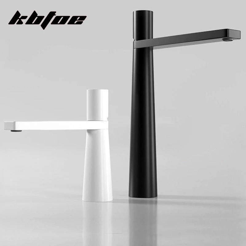 

Luxury Brass Single Hole Above Counter Tap Bathroom Hot and Cold Sink Mixer Faucet Creative Modern Design Basin Faucet Crane