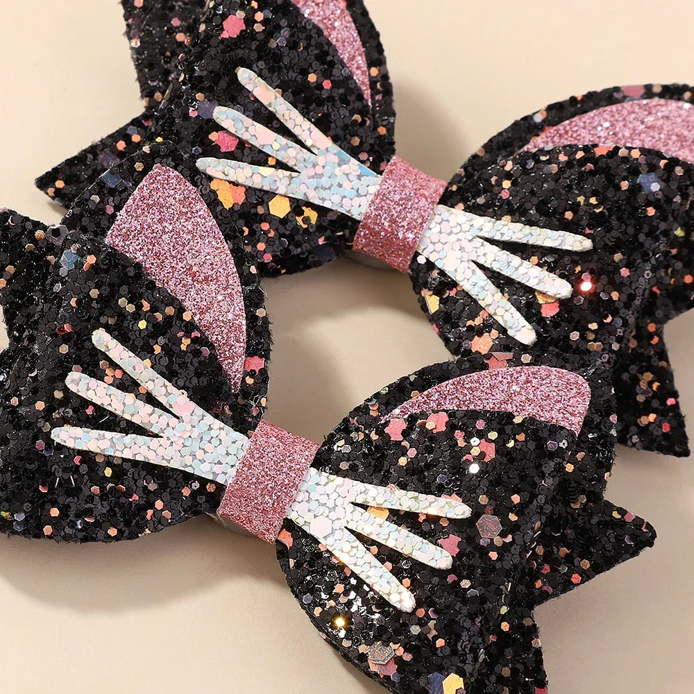 2 Teile/satz Gold Katze Ohr Haar Clips für Baby Mädchen Glitter Cartoon Tier Haarnadel Barrettes Schöne Headwear Haar Zubehör