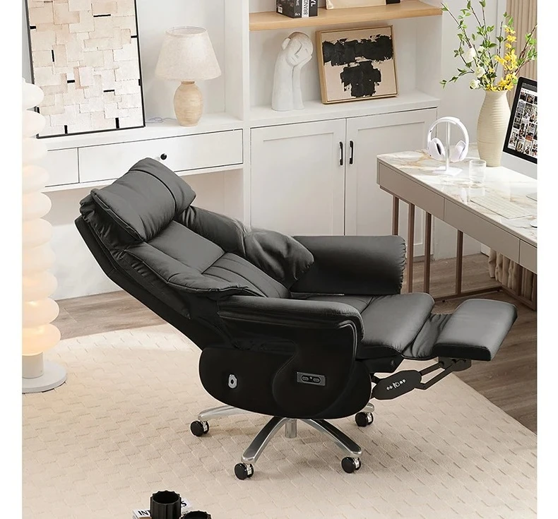 

Home electric heating office chair sedentary home computer leather comfortable office chair