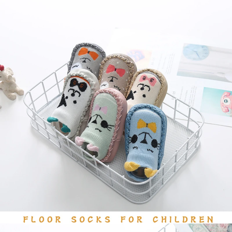 3-36 Months Spring Summer Newborn Rubber Soles Baby Socks Infant Baby Girls Boys Shoes Baby Floor Socks Anti Slip Soft Sole Sock