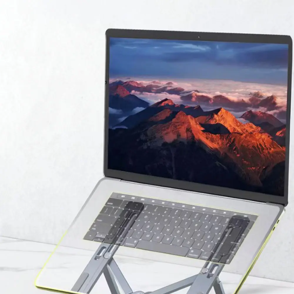Foldable Aluminum Notebook Stand For ASUS Laptop Riser Portable Cooling Support Desktop Mount Ergonomic Cooling Tray