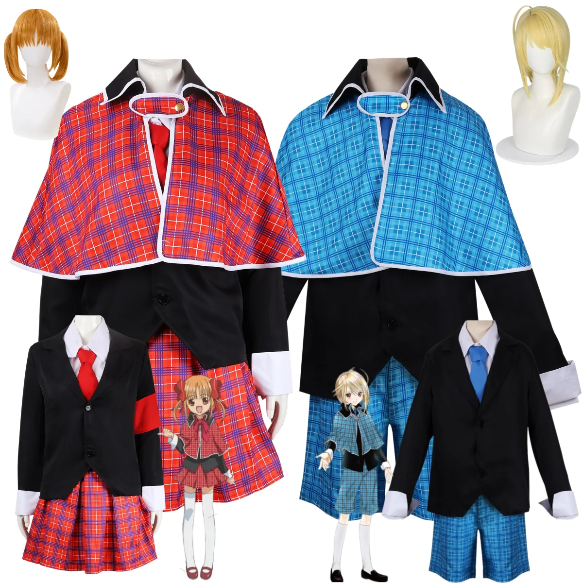 Disfraz de Cosplay de Anime Shugo Chara, Hotori Tadase, Yuuki Yaya, Uniforme Escolar Japonés Estilo JK, Abrigo, Capa, Traje de Campus para Hombre y Mujer