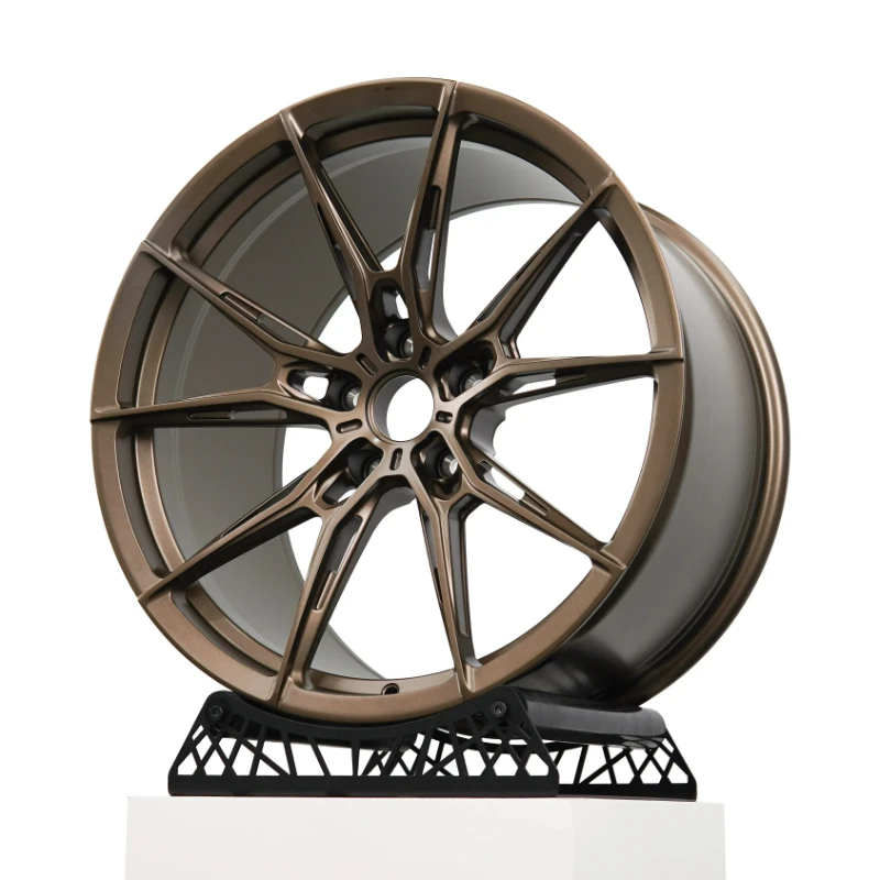 Automotive Tuning Forged Wheel Parts, Bronze R2‑Style Alloy Rims 5X112 5X108 5X114.3 5X120 Multi‑Fit For Modified Passenger Cars
