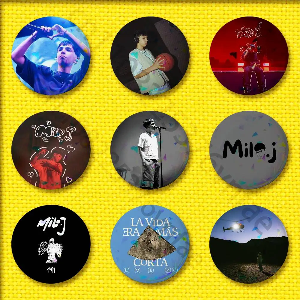 M-Milo J La Vida Era Mas Corta 111 Badge For 58mm 32mm 44mm 25mm 75mm Round Pin Brooch Insignia Cover Cosplay