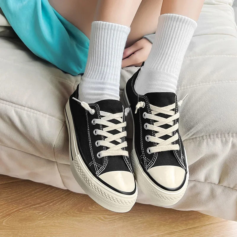 

Осень 2023, парусиновая обувь для ленивых, женская зеленая универсальная корейская обувь с пластинами, дышащая спортивная обувь