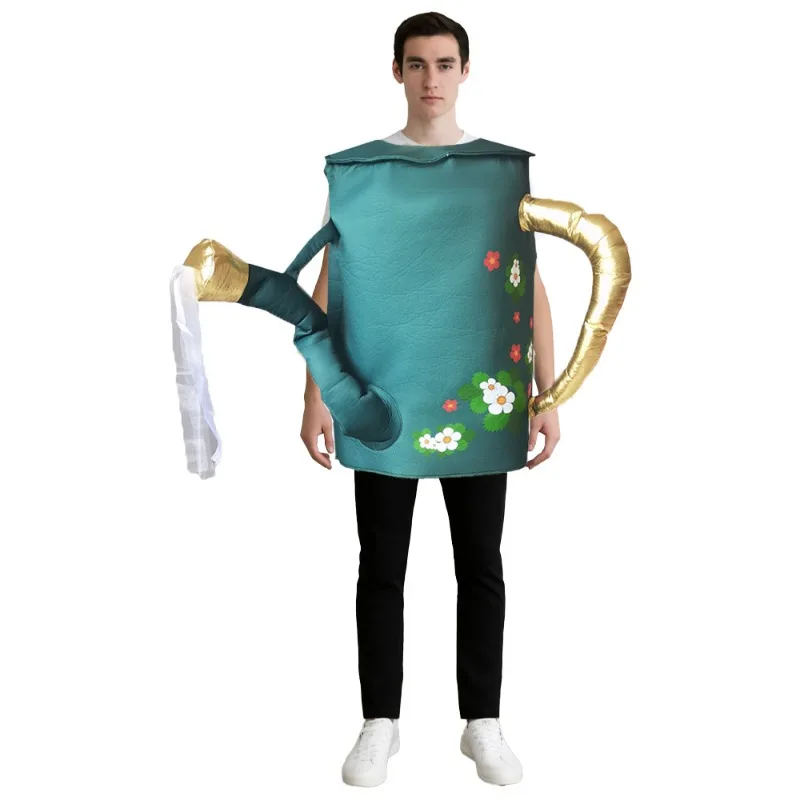 花じょうろ 2 ピース ハロウィン コスプレ コスチューム 面白い ステージ パフォーマンス 衣装 大人 カップル パーティー バー クロール ドレスアップ用