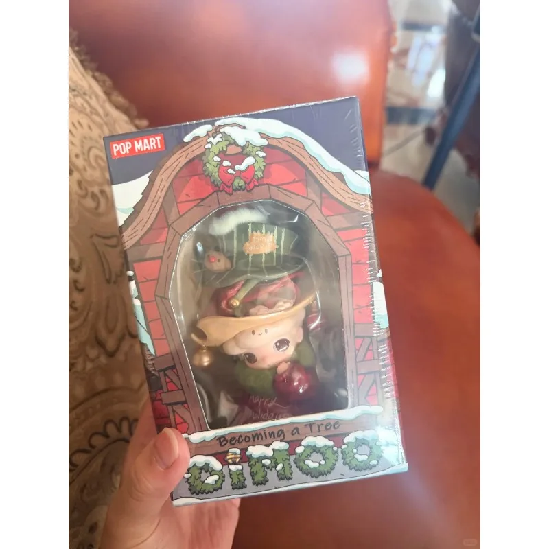 

POPMART Genuine DIMOO Has Become A Christmas Tree Figurine Hanging Card Ornament Fashionable Surprise Brithday Toys in Stock