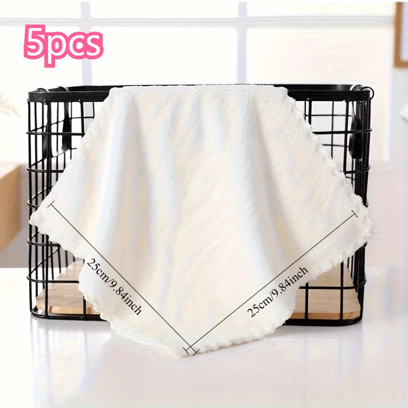 5pcs Back Strap Cloth Loose Pack 25cm*25cm Absorbent Towel, Non-Disposable,