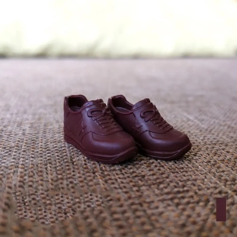 

Round Toe 30cm Doll Sneakers Mini Sneakers 1/6 Doll Shoes Leisure Cartoon PVC Doll Casual Shoes 2cm Doll Accessories