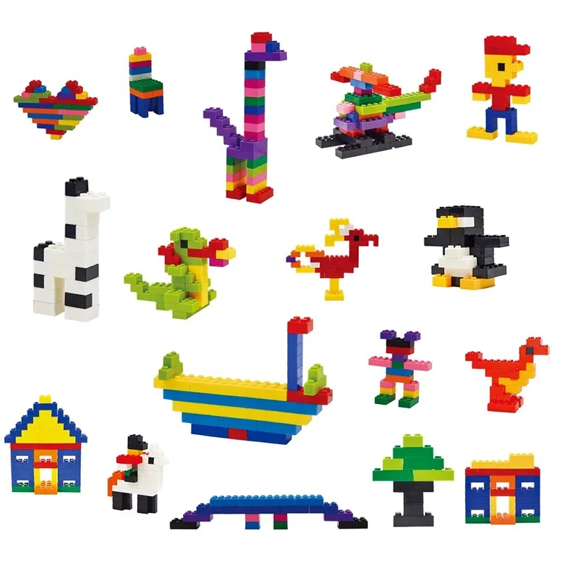 Original Box DIY 250/ 500/1000 Pcs Children\'s Gift Building Blocks Originality Early Childhood Education For Kid Design Toy