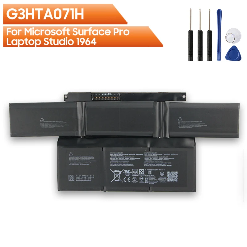 

New Replacement Battery G3HTA071H G3HTA072H For Microsoft Surface Pro Laptop Studio 1964 Rechargeable Battery 4948mAh