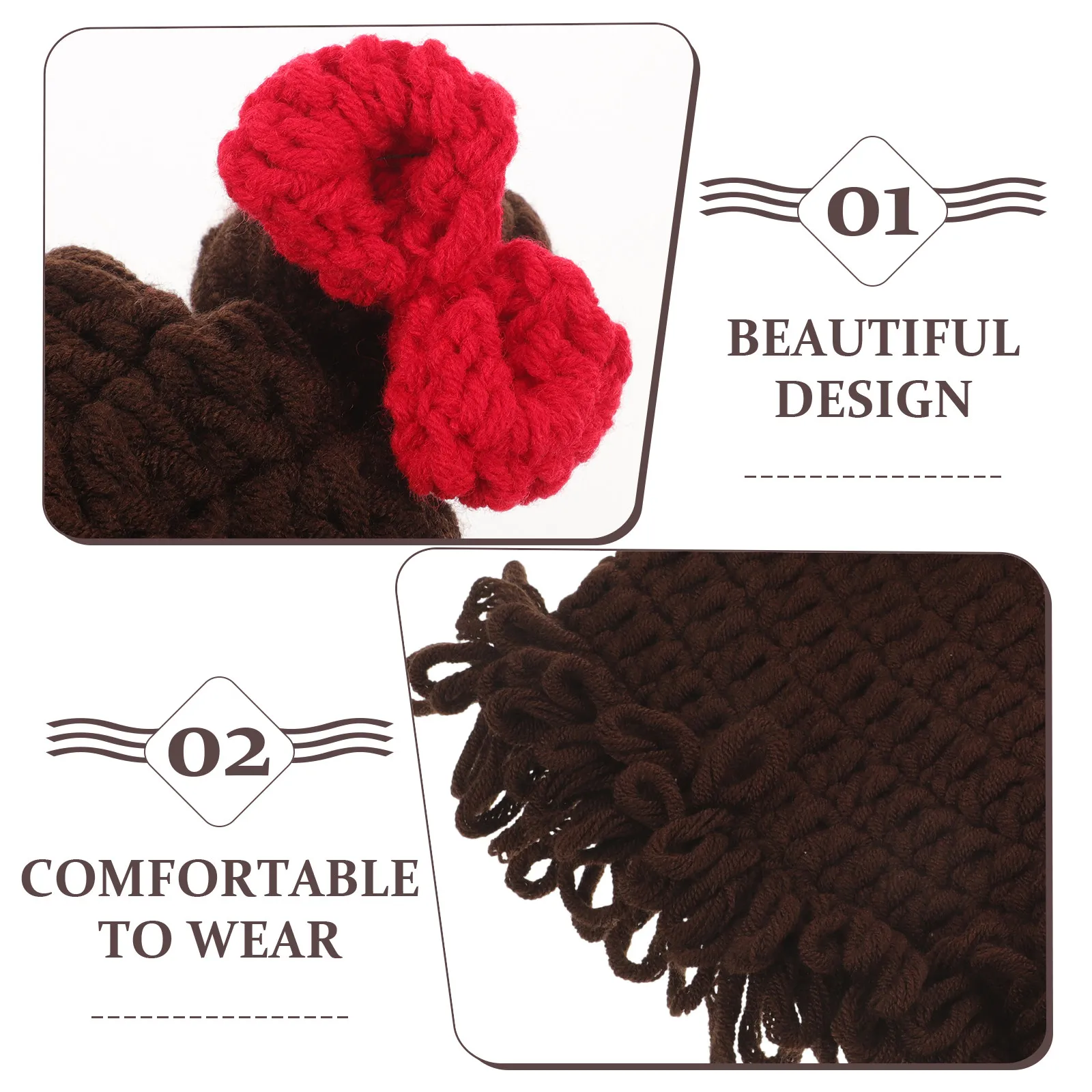 

Children's Hat Baby Knitted Woolen Yarn Infant Winter Warm Baby Girl Hat Soft Comfortable Elastic Fit Infant Knit