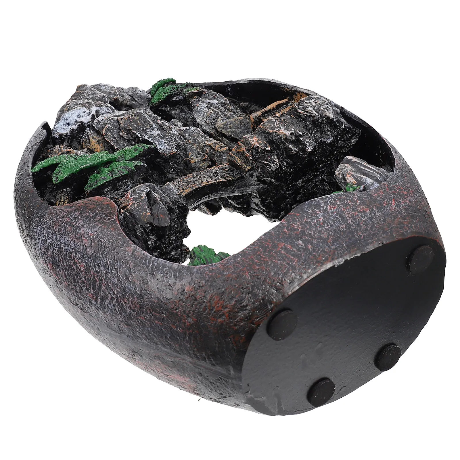1Pcs Backflow Censer Resin Handicraft Elegant Quaint Style Incense Burner for Mood Enhancement Air Quality Improvement Family