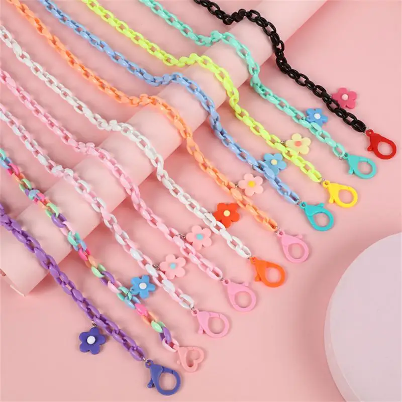 70cm Fashion Acrylic Face Mask Chain Women Anti Slip Mask Strap Glasses Chains Neck Chain Mask Holder Neck Strap Mask Lanyard