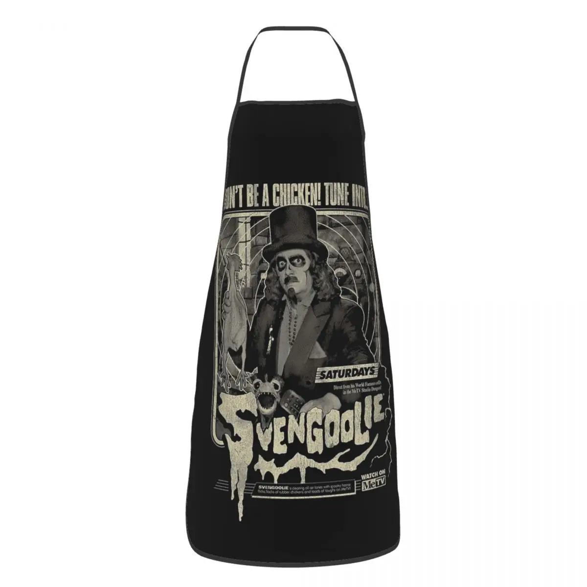 

Dont Be A Chicken Svengoolie Apron Chef Cooking Cuisine Tablier Waterproof Bib Kitchen Cleaning Pinafore for Women Men Painting