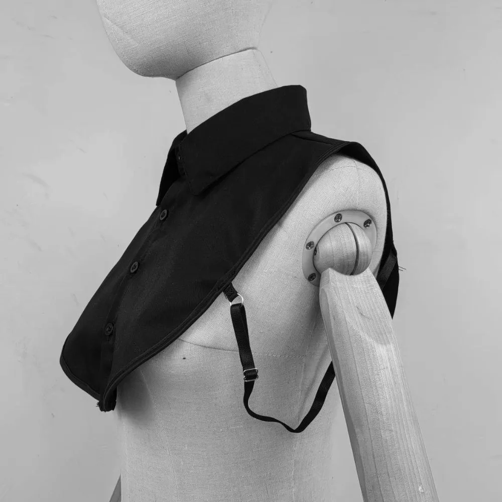 Модный хлопковый искусственный воротник, универсальные регулируемые бретели, полурубашка в стиле искусственного воротника, удобная однотонная полурубашка с лацканами