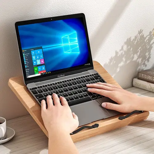 Imagen 2 del producto Soporte de lectura de madera maciza 2025, bandeja ajustable para libros para estudiantes y adultos, ajuste de lectura, soporte para libros para ordenador, Ipad