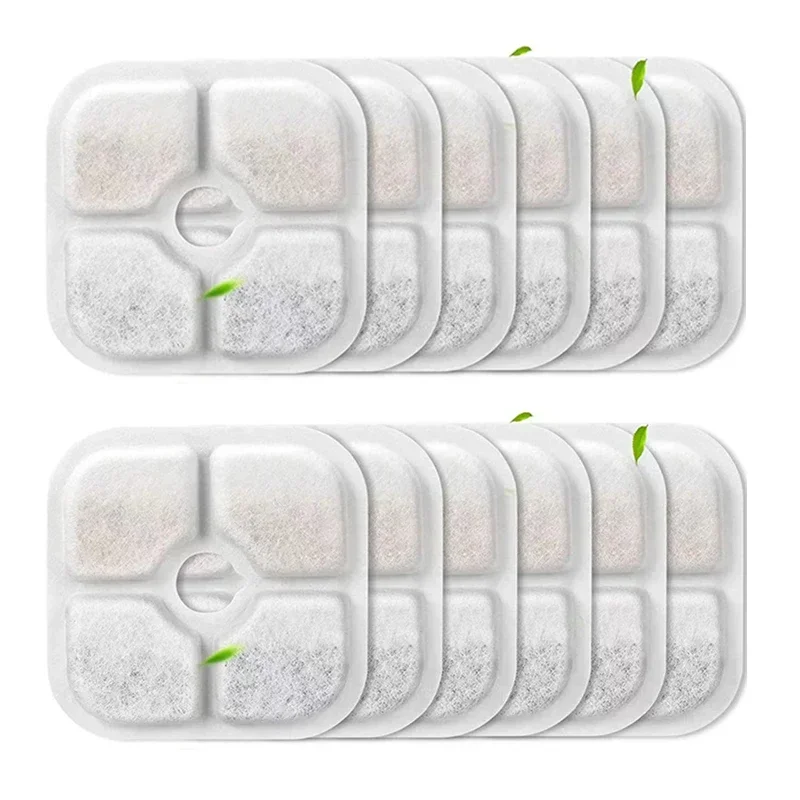 6/12 Stuks Vervanging Actieve Kool Filter Voor Kat Water Drinkfontein Vervangen Filters Voor Hond PIXI Water dispenser
