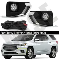 Luz antiniebla para coche, conjunto de lámpara de conducción, Kit de cableado, faros antiniebla para Chevy Traverse 2018 2019 2020 GM 1038229   GM 1039229