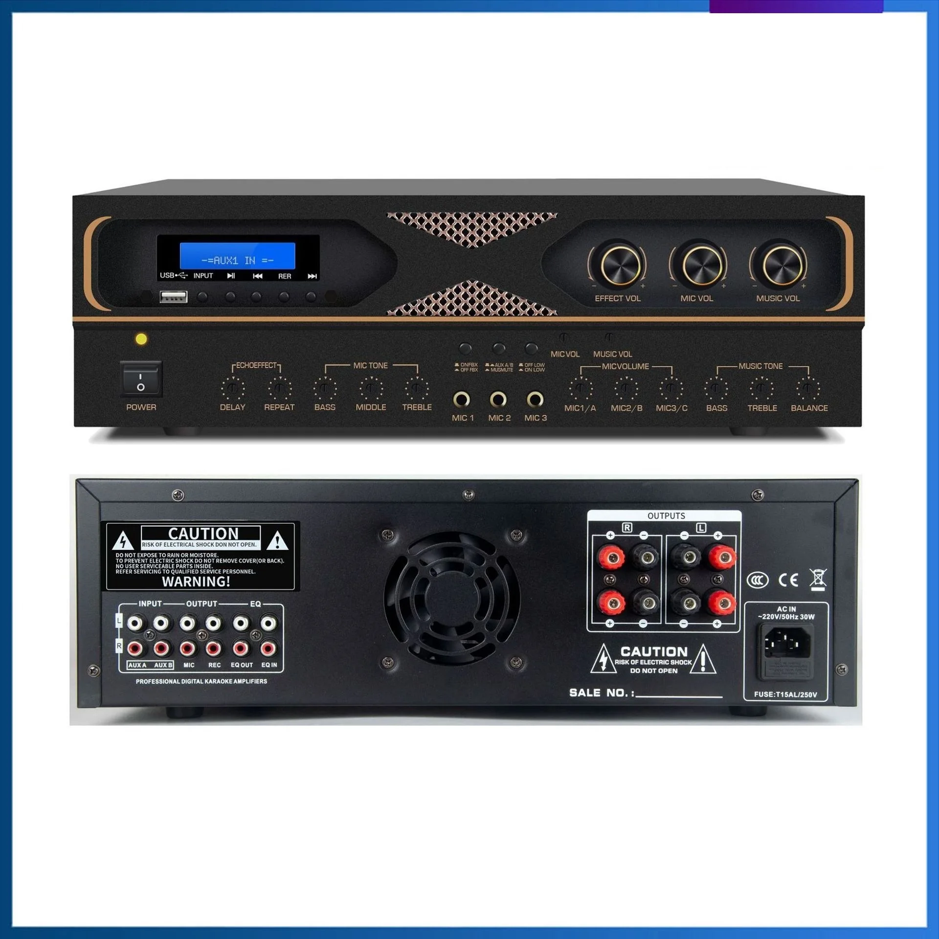 

Профессиональный усилитель для караоке серии MK высокой мощности, подходит для домашнего КТВ, встреч, борьбы с убежищением, звуком HIFI, реверберации и