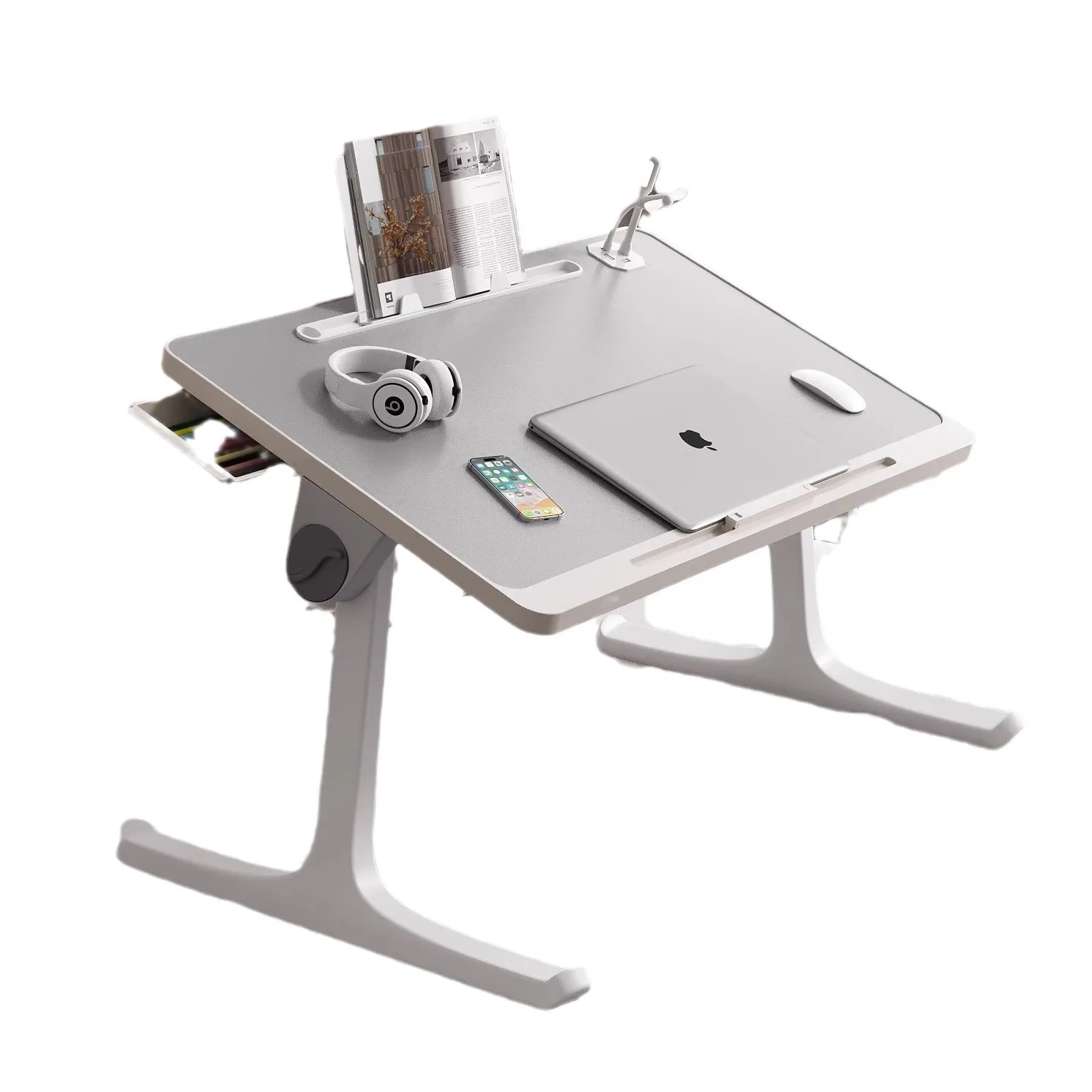 & Foldable Bed Desk Multifunctional Portable Study Table with Storage for Dorm Bedroom Bay Window Balcony Home Use Wholesale