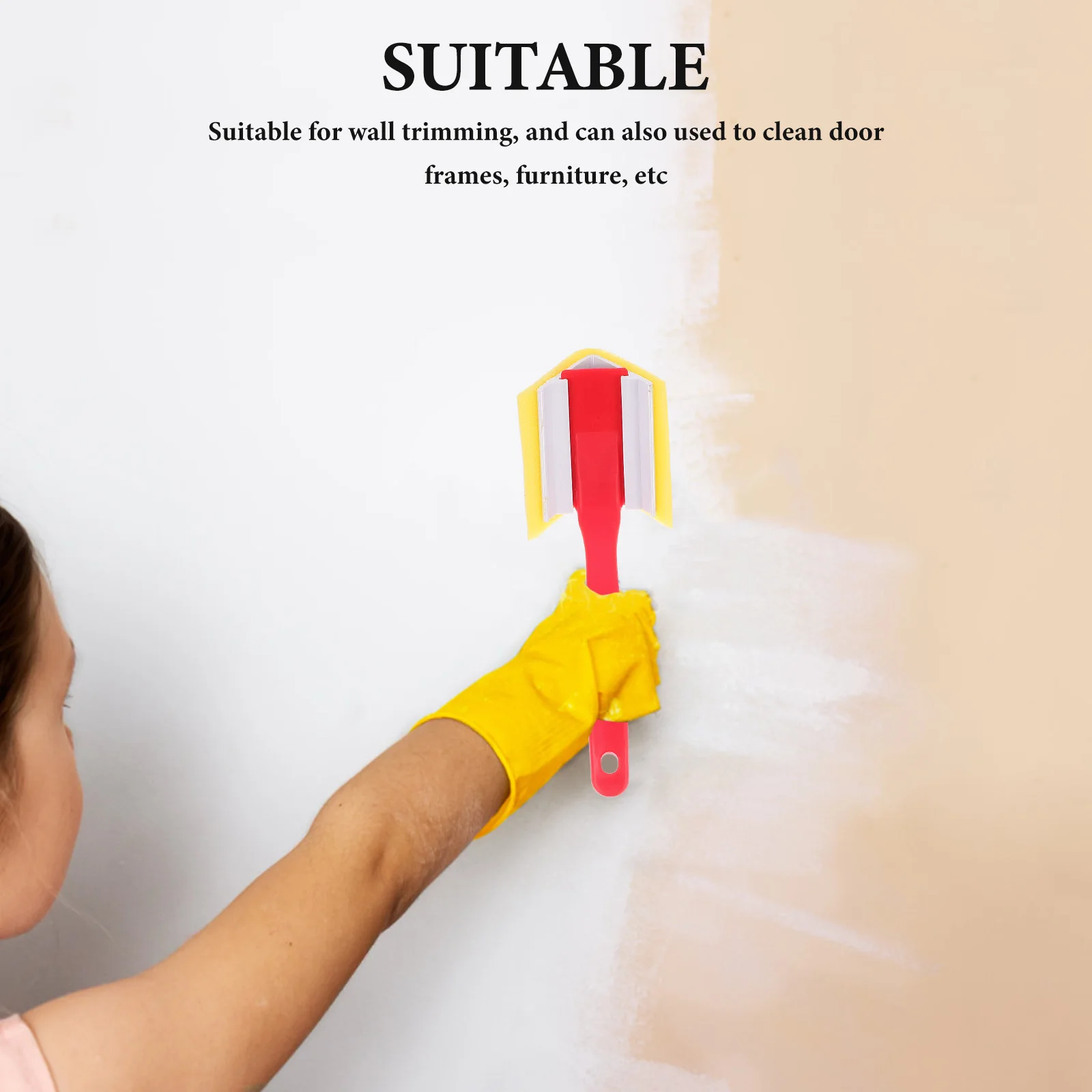 

Thickened Nylon Edge For Wall Painting Tool Soft Wear Resistant Corner Brush Comfortable Grip Long Lasting Multifunctional Paint