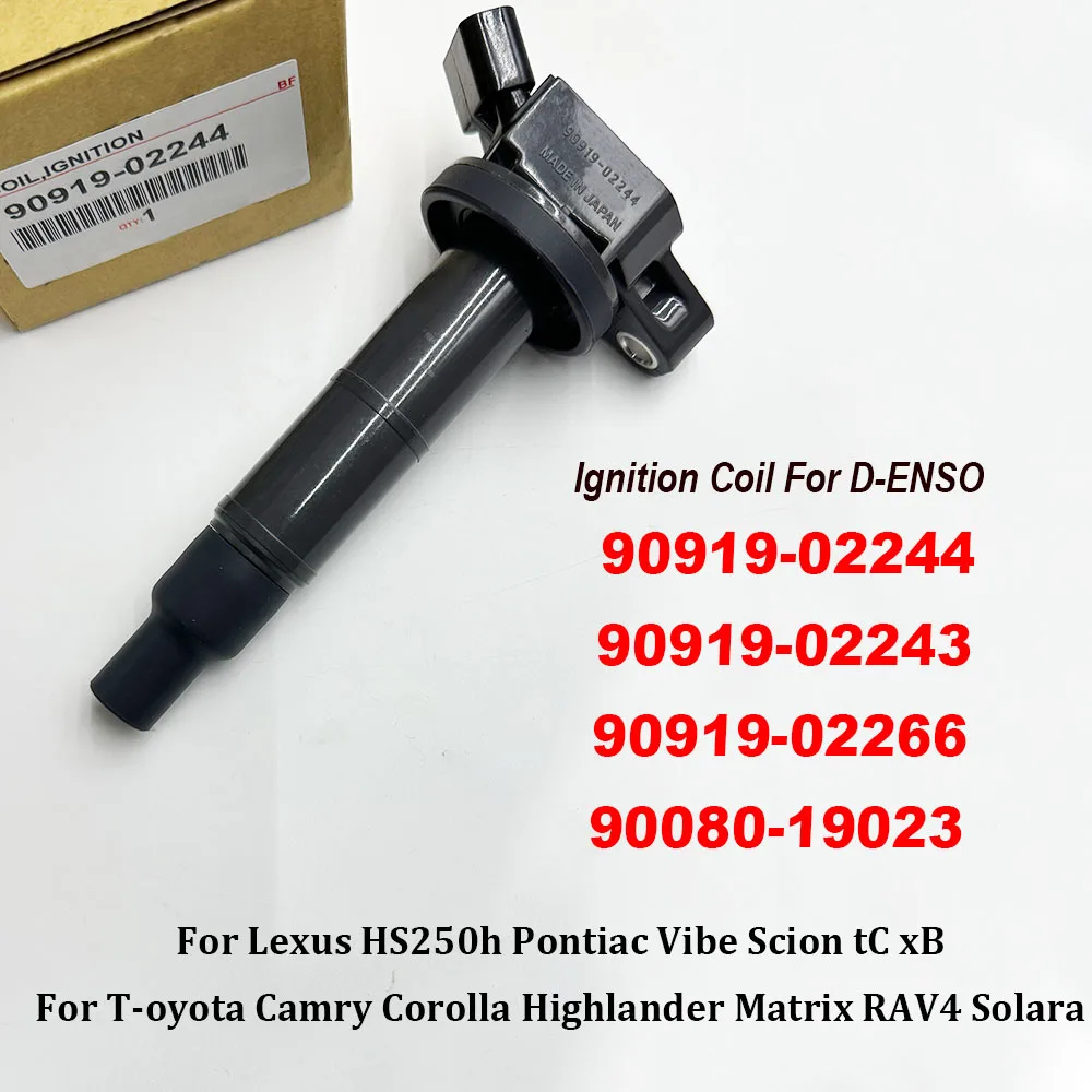 90919-02244 Ignition Coil 90919-02266 9091902244 673-1307 For L-exus HS250h Pontiac Vibe Scion tC xB Matrix RAV4 Solara Corolla