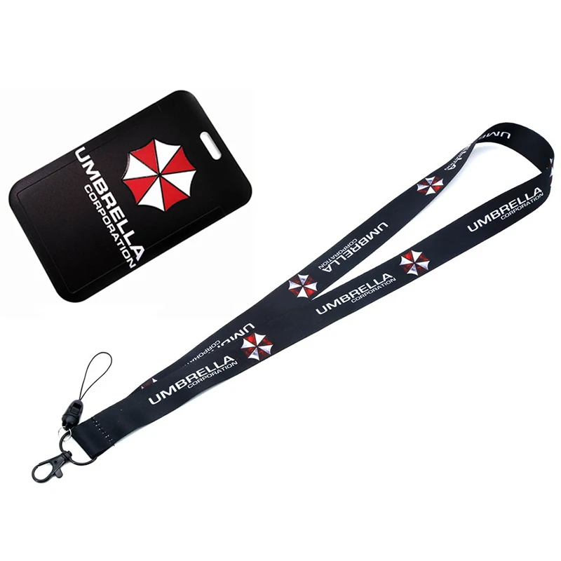 Game Residents Evils Lanyards Card Set Umbrella Corporation Badge Printing Lanyard Neck Strap Keychains Gift Sovenior Collection