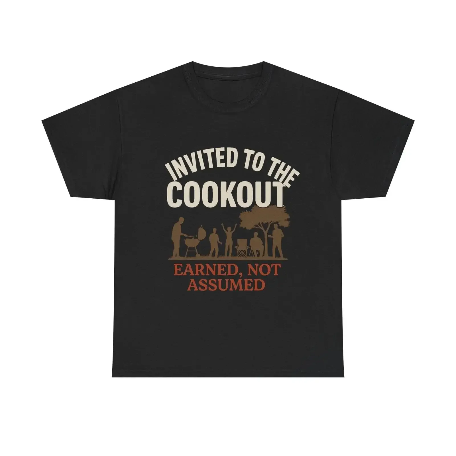 Zum Kochen eingeladen, würde ich nicht antworten. Sommer-BBQ-Kultur-T-Shirt, Vintage, gewaschen, Streetwear, Unisex, atmungsaktiv, modisch