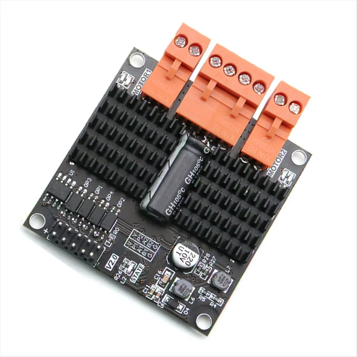 #88C 12V/24V 12A Dual Channel DC Brushed Motor Driver Module H-Bridge,DC brushed motor driver,(PCB)