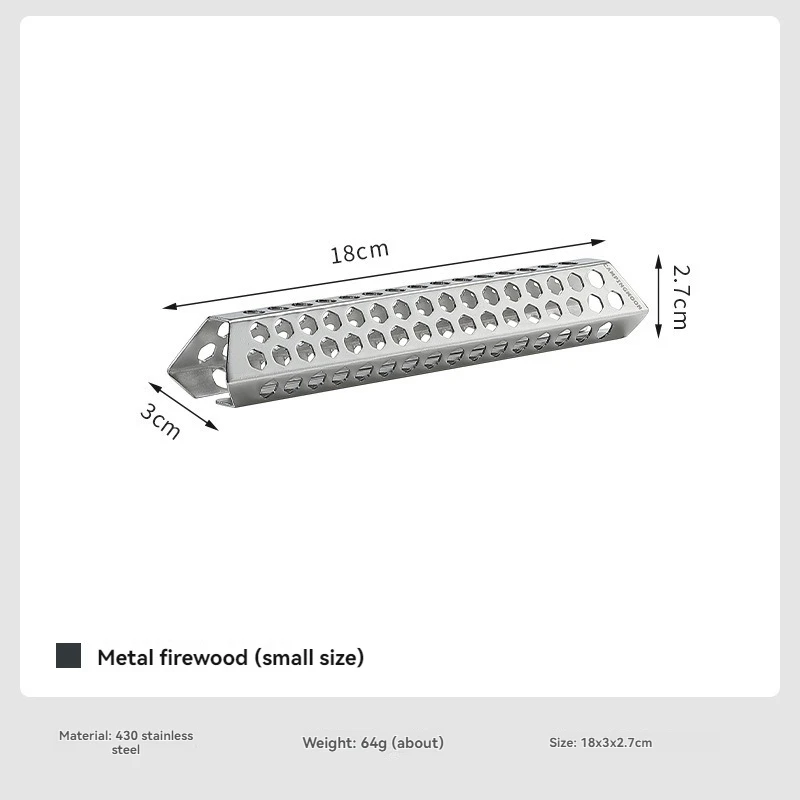 A4-CL كبيرة متوسطة وصغيرة من الفولاذ المقاوم للصدأ الحطب التخييم العسل جوفاء الاحتراق دعم قطعة أثرية حرقها بالكامل #6