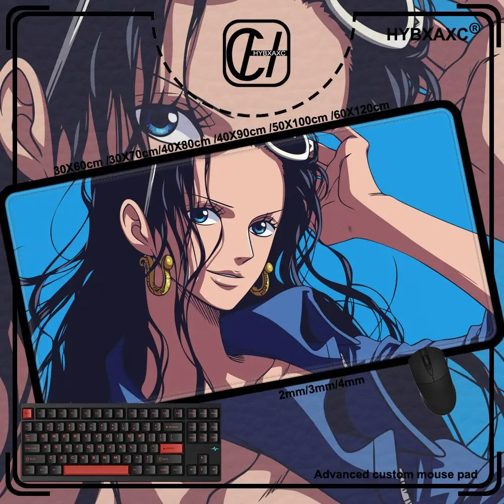 

Large Mouse Mats XXL Mousepad O-one P-piece Nico Robin Large Anime Gaming Accessories Pad Kawaii Carpet Cabinet Keyboard Deskmat
