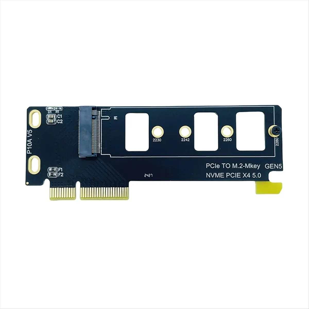 ABGZ PCIE to M.2 MKey NVME Adapter Card for PCIe 5.0 SSD Solid State Drive Converter Card PCI-E X4 5.0 GEN5 Full Speed