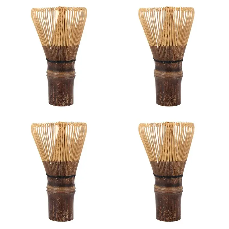

【ALLOWANCE】4X 80 Prongs Matcha Whisk Japanese Ceremony Bamboo Chasen Matcha Tea Powder Whisk Green Tea L
