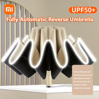 Xiaomi Fully Automatic Reverse Umbrella Windproof Strong With Reflective Stripe Automatic Fold  UV Umbrella Insulation Parasol