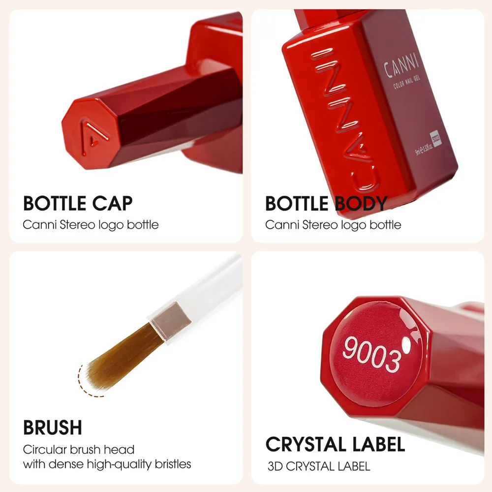 CANNI 30-teiliges Nagel-Gel-Nagellack-Set CC Collection TPO/Hema Free Fall Nails Weihnachts-Gel-Lack Soak Off Semi Permanent Gel-Set – Detail 3